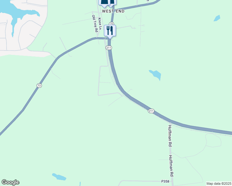 map of restaurants, bars, coffee shops, grocery stores, and more near Edgewood Terrace Drive in Moore County