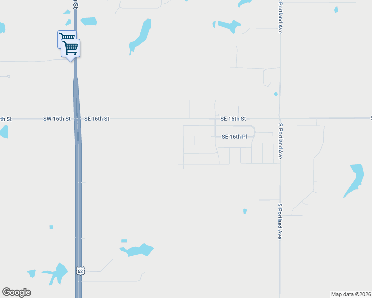 map of restaurants, bars, coffee shops, grocery stores, and more near 1082 Southeast 16th Terrace in Newcastle