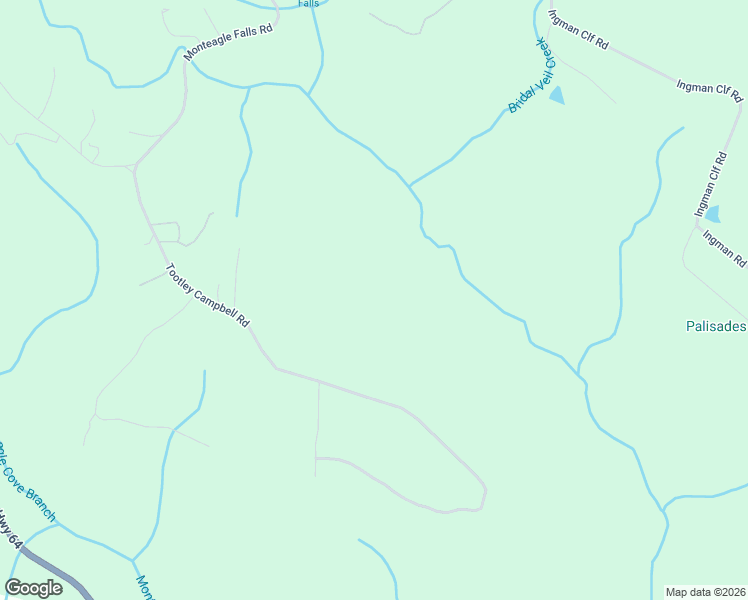 map of restaurants, bars, coffee shops, grocery stores, and more near 787 Tootley Campbell Road in Monteagle