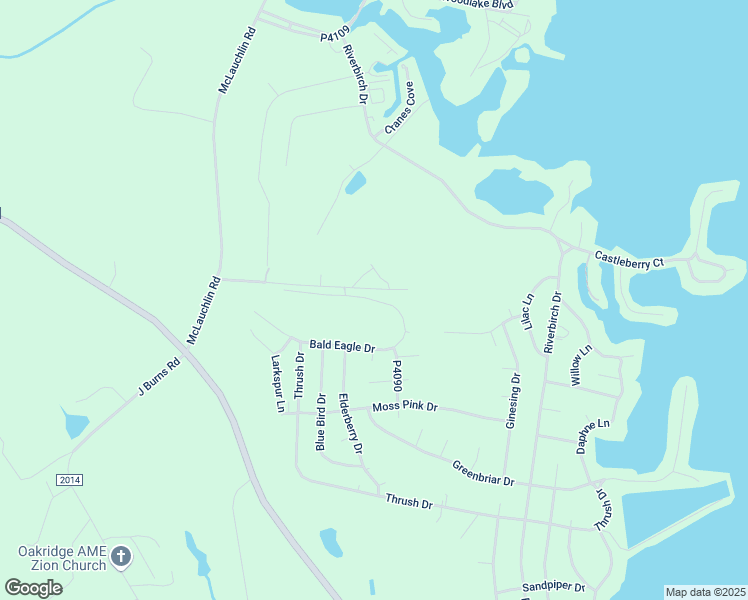 map of restaurants, bars, coffee shops, grocery stores, and more near 575 Bald Eagle Drive in Vass