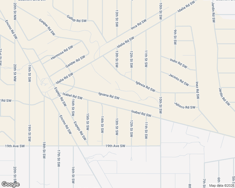 map of restaurants, bars, coffee shops, grocery stores, and more near 1224 Iguana Road Southwest in Rio Rancho