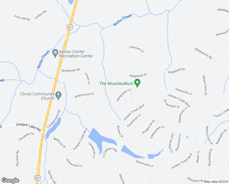map of restaurants, bars, coffee shops, grocery stores, and more near 11 Clarendon Lane in Pinehurst