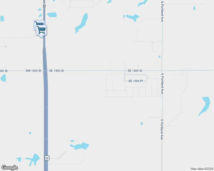 map of restaurants, bars, coffee shops, grocery stores, and more near 1082 Southeast 16th Terrace in Newcastle