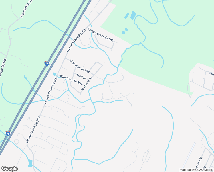 map of restaurants, bars, coffee shops, grocery stores, and more near 132 Northwest Mapleton Forest Drive in Cleveland