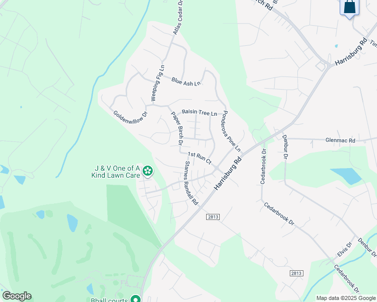 map of restaurants, bars, coffee shops, grocery stores, and more near 8854 Starnes Randall Road in Charlotte