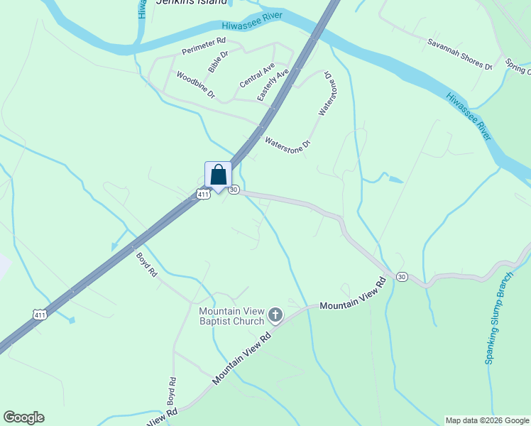 map of restaurants, bars, coffee shops, grocery stores, and more near 123 Roy Campbell Lane in Benton