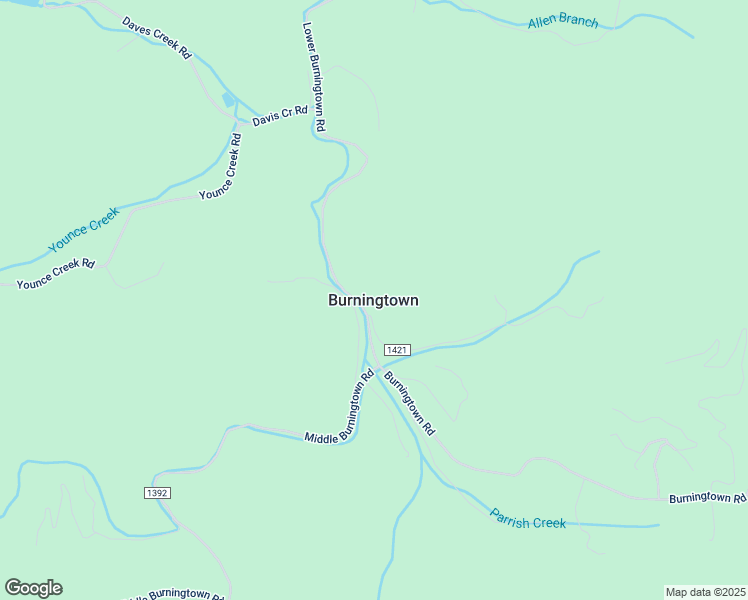 map of restaurants, bars, coffee shops, grocery stores, and more near in Burningtown