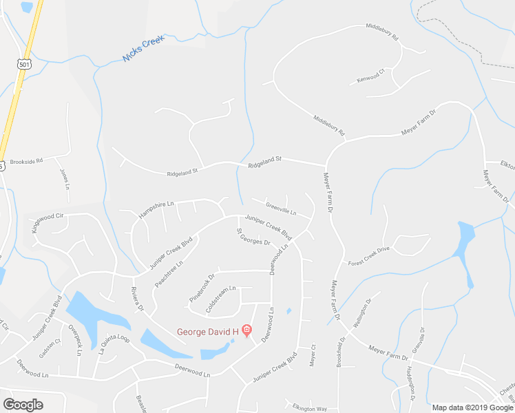 map of restaurants, bars, coffee shops, grocery stores, and more near 19 Greenville Lane in Pinehurst