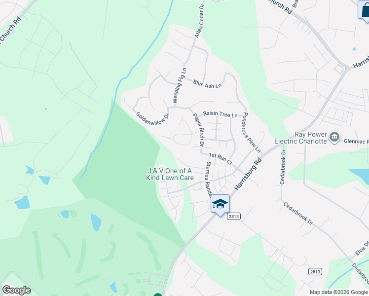 map of restaurants, bars, coffee shops, grocery stores, and more near 7036 Agava Lane in Charlotte