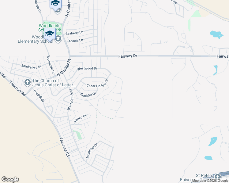 map of restaurants, bars, coffee shops, grocery stores, and more near 1905 Westwood Dr in Amarillo
