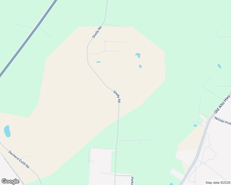 map of restaurants, bars, coffee shops, grocery stores, and more near Shelly Road in Decherd