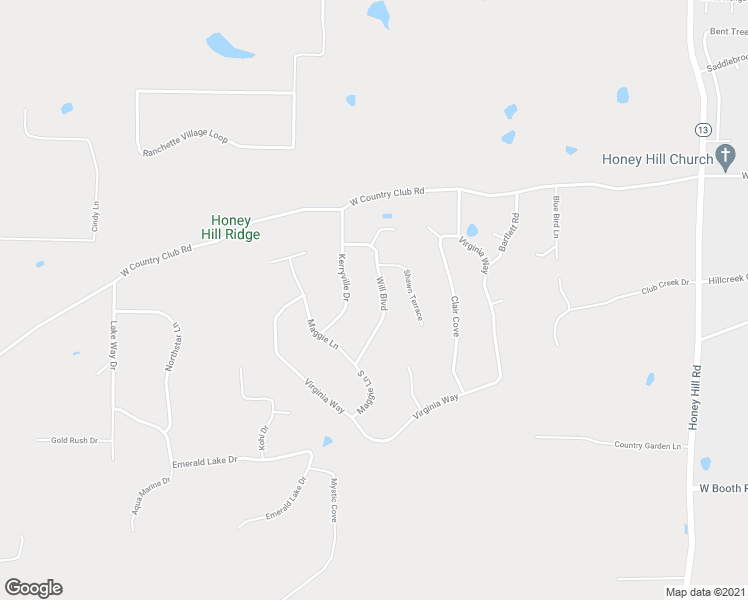 map of restaurants, bars, coffee shops, grocery stores, and more near 110 Will Boulevard in Searcy