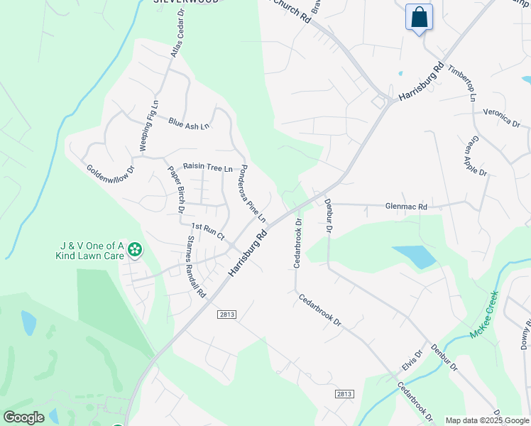 map of restaurants, bars, coffee shops, grocery stores, and more near 14006 Pinyon Pine Lane in Charlotte