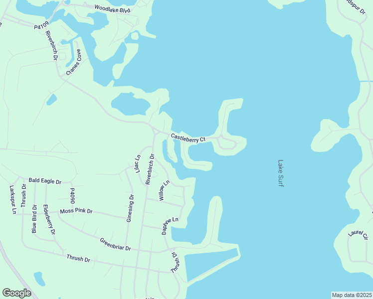 map of restaurants, bars, coffee shops, grocery stores, and more near 665 Cedar Point in Vass