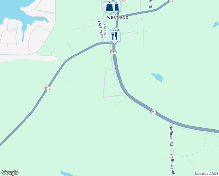 map of restaurants, bars, coffee shops, grocery stores, and more near 323 Edgewood Terrace Drive in West End