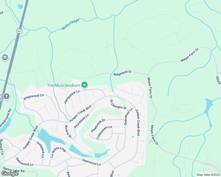 map of restaurants, bars, coffee shops, grocery stores, and more near 3 Lenoir Court in Pinehurst