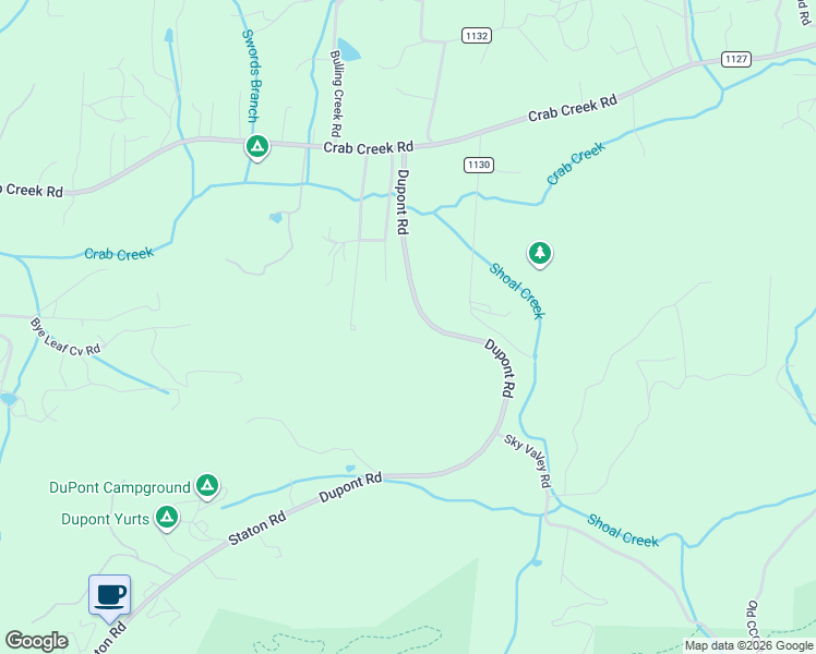 map of restaurants, bars, coffee shops, grocery stores, and more near 416 Dupont Road in Hendersonville