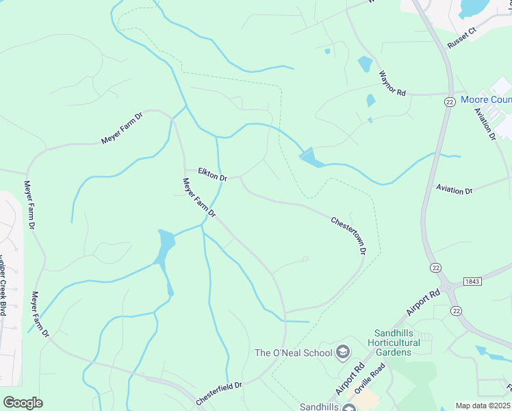 map of restaurants, bars, coffee shops, grocery stores, and more near 63 Chestertown Drive in Pinehurst