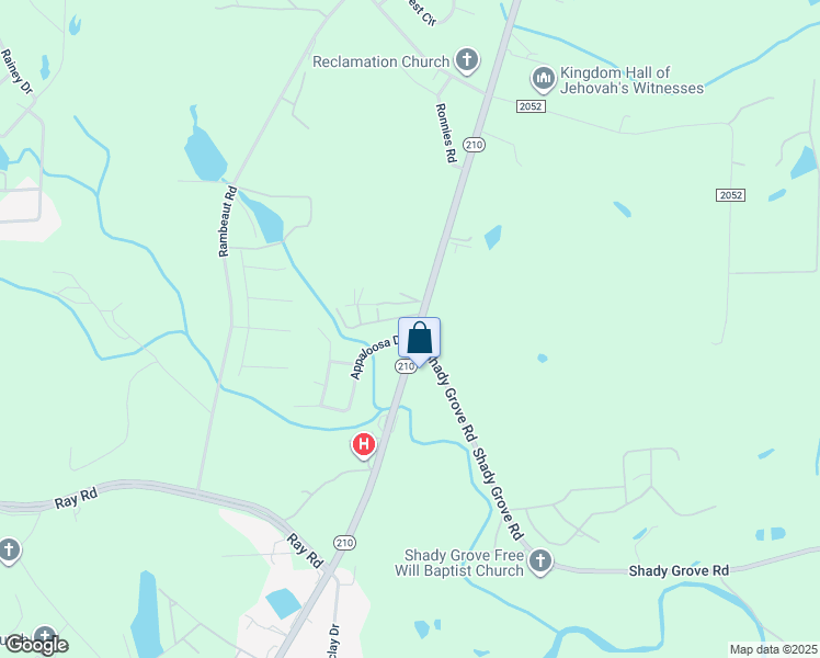 map of restaurants, bars, coffee shops, grocery stores, and more near 16 Appaloosa Drive in Spring Lake