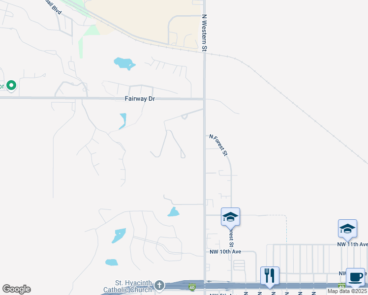 map of restaurants, bars, coffee shops, grocery stores, and more near 15 Ryan Palmer Lane in Amarillo