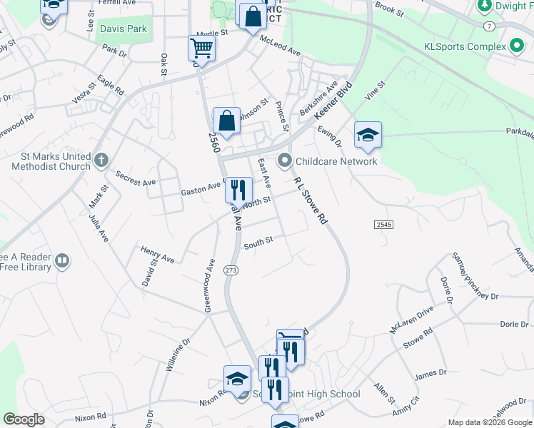 map of restaurants, bars, coffee shops, grocery stores, and more near 306 Devine Avenue in Belmont
