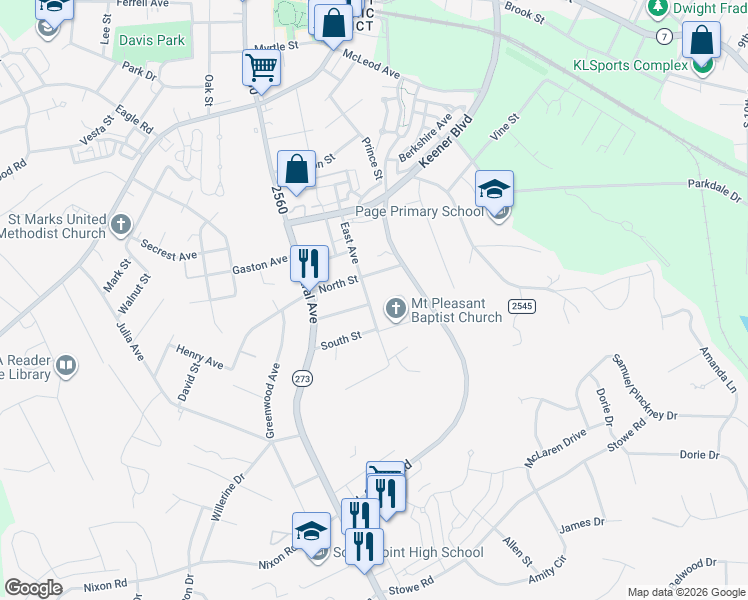 map of restaurants, bars, coffee shops, grocery stores, and more near 608 Green Street in Belmont