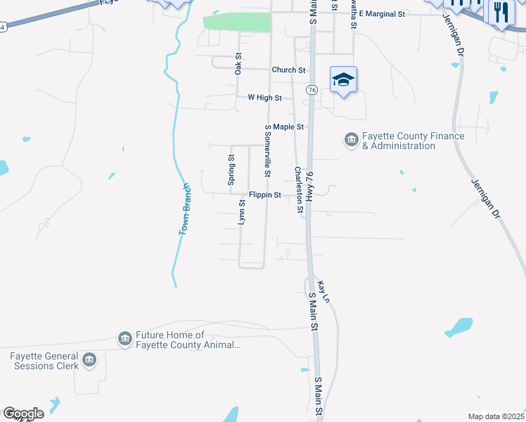 map of restaurants, bars, coffee shops, grocery stores, and more near 907 South Somerville Street in Somerville
