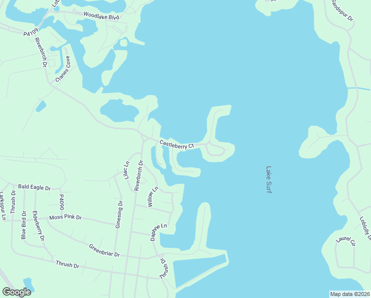 map of restaurants, bars, coffee shops, grocery stores, and more near 649 Castleberry Court in Vass