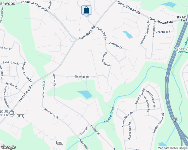 map of restaurants, bars, coffee shops, grocery stores, and more near in Charlotte