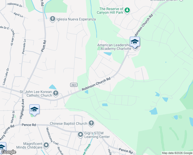 map of restaurants, bars, coffee shops, grocery stores, and more near 5131 Merwyn Avenue in Charlotte
