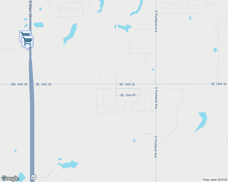 map of restaurants, bars, coffee shops, grocery stores, and more near 1074 Southeast 16th Terrace in Newcastle
