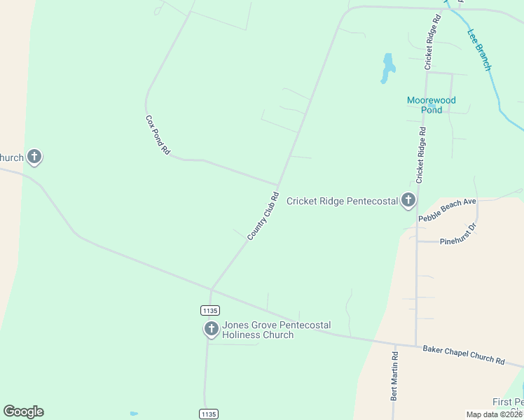 map of restaurants, bars, coffee shops, grocery stores, and more near 868 Country Club Rd in Mt Olive