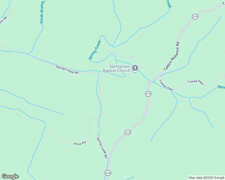 map of restaurants, bars, coffee shops, grocery stores, and more near 244 Spring Creek Road in Reliance