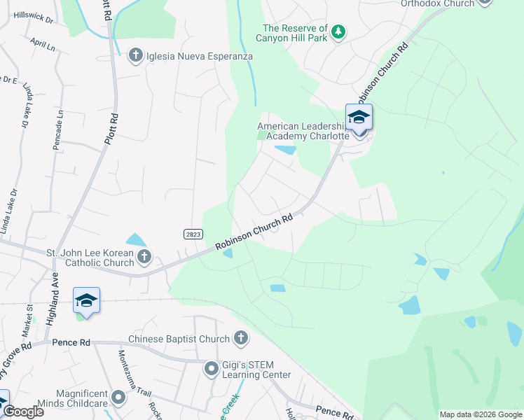 map of restaurants, bars, coffee shops, grocery stores, and more near 5131 Merwyn Avenue in Charlotte