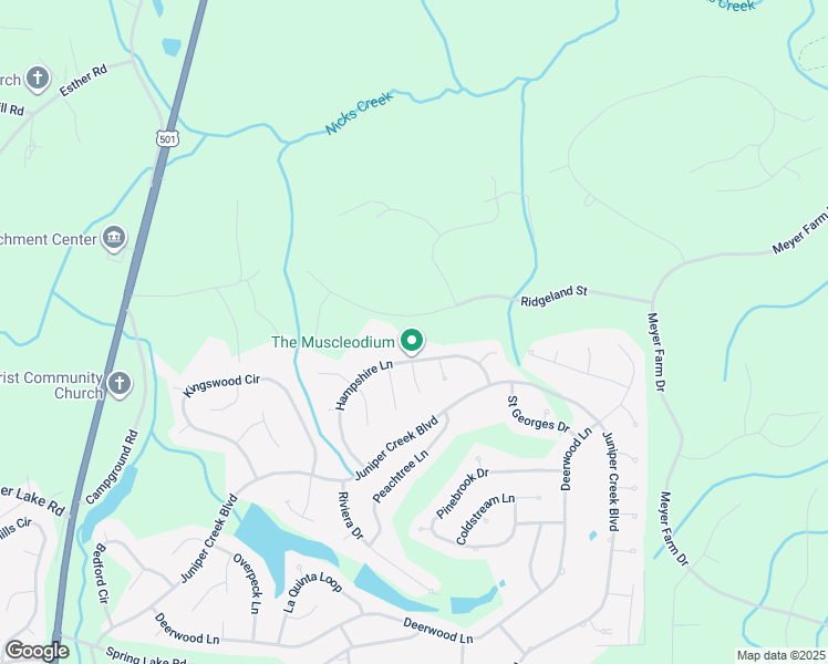map of restaurants, bars, coffee shops, grocery stores, and more near 33 Ridgeland Street in Pinehurst