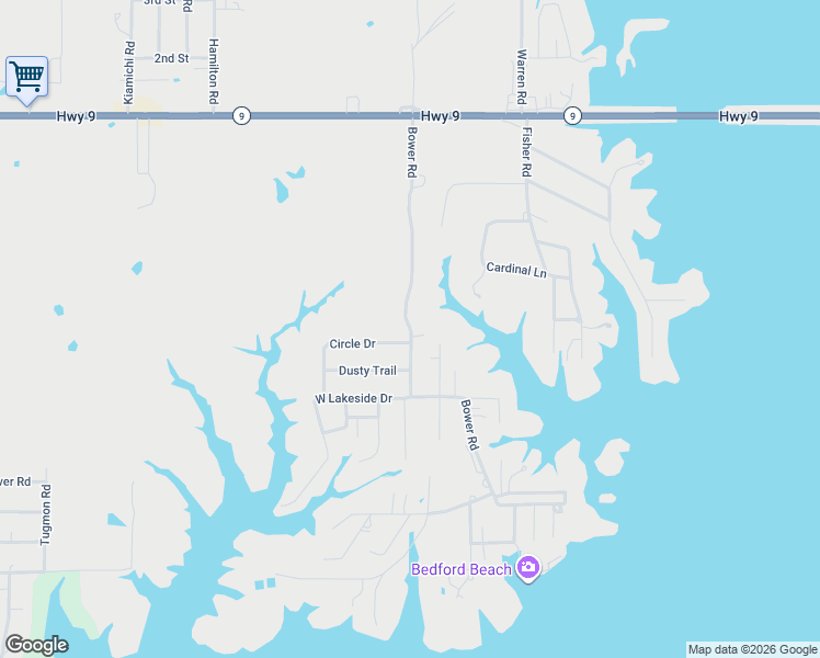 map of restaurants, bars, coffee shops, grocery stores, and more near 485 Bower Road in Eufaula
