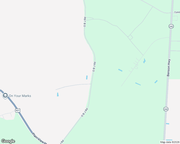 map of restaurants, bars, coffee shops, grocery stores, and more near 859 O B J Road in Godwin