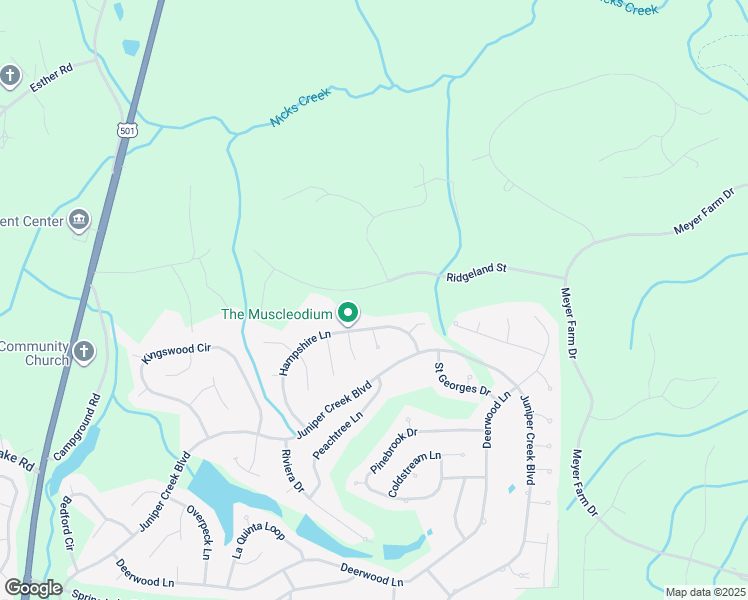 map of restaurants, bars, coffee shops, grocery stores, and more near 29 Ridgeland Street in Pinehurst