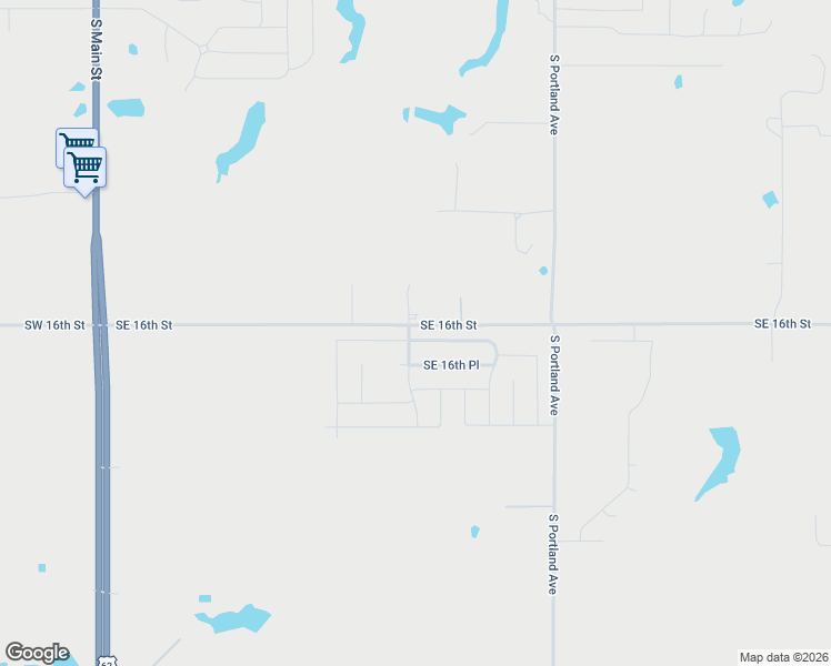map of restaurants, bars, coffee shops, grocery stores, and more near 1074 Southeast 16th Terrace in Newcastle