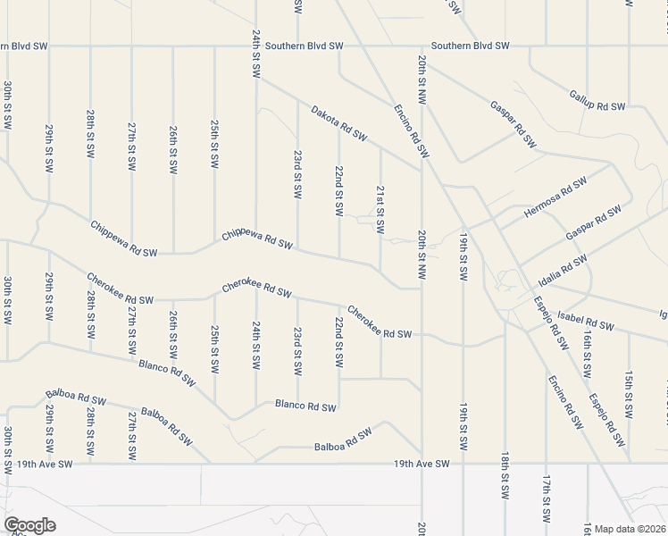 map of restaurants, bars, coffee shops, grocery stores, and more near 1429 22nd Street Southwest in Rio Rancho
