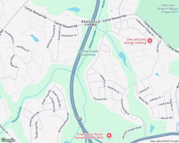 map of restaurants, bars, coffee shops, grocery stores, and more near 8723 Festival Way in Charlotte