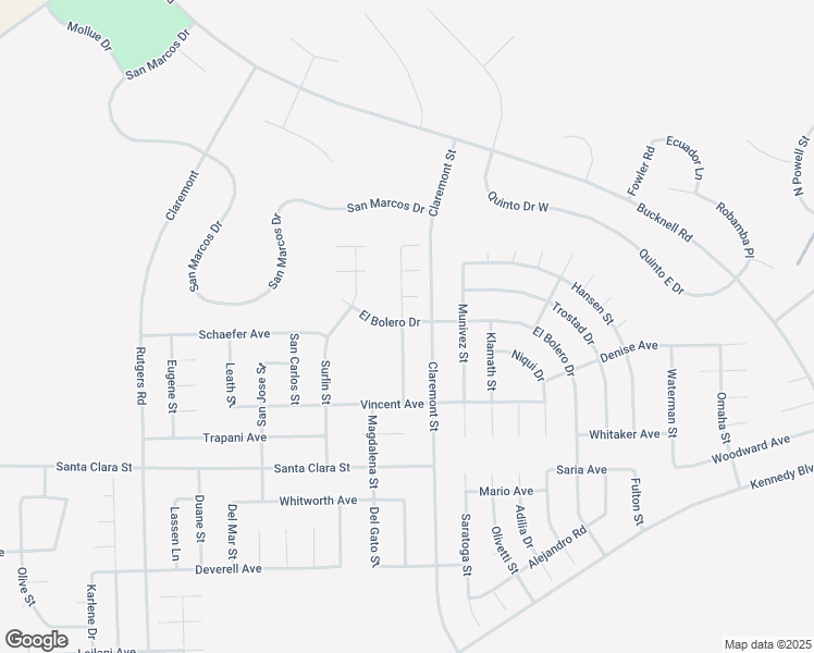 map of restaurants, bars, coffee shops, grocery stores, and more near 309 El Bolero Drive in California City