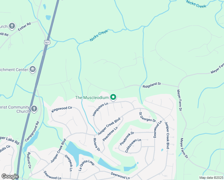 map of restaurants, bars, coffee shops, grocery stores, and more near 40 Ridgeland Street in Pinehurst