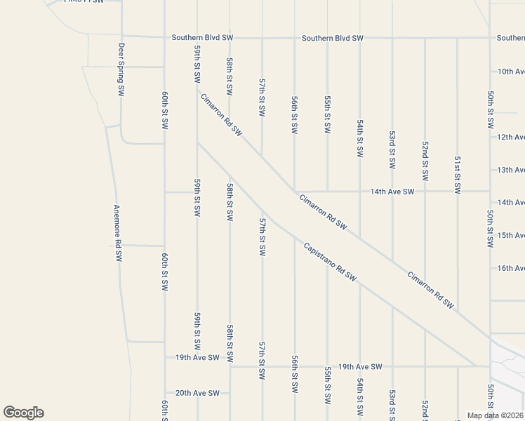 map of restaurants, bars, coffee shops, grocery stores, and more near 57th Street Southwest in Albuquerque
