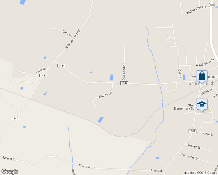 map of restaurants, bars, coffee shops, grocery stores, and more near 841 West Stanly Street in Stanfield