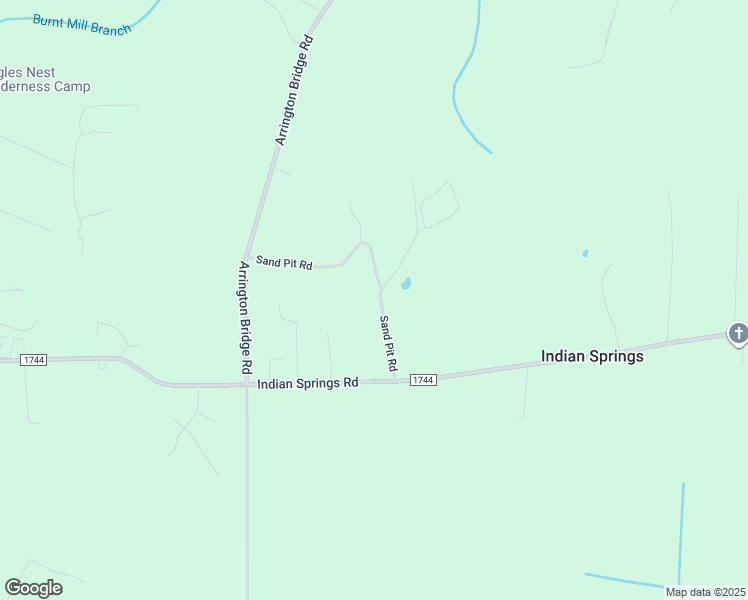 map of restaurants, bars, coffee shops, grocery stores, and more near Sand Pit Road in Seven Springs