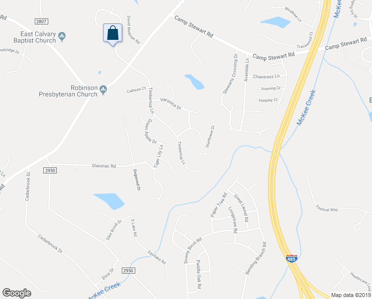 map of restaurants, bars, coffee shops, grocery stores, and more near in Charlotte