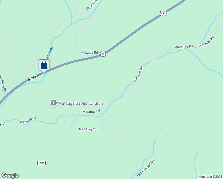 map of restaurants, bars, coffee shops, grocery stores, and more near 67 Watauga Heights Road in Franklin