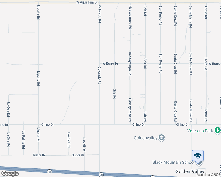 map of restaurants, bars, coffee shops, grocery stores, and more near 3675 Gila Road in Golden Valley