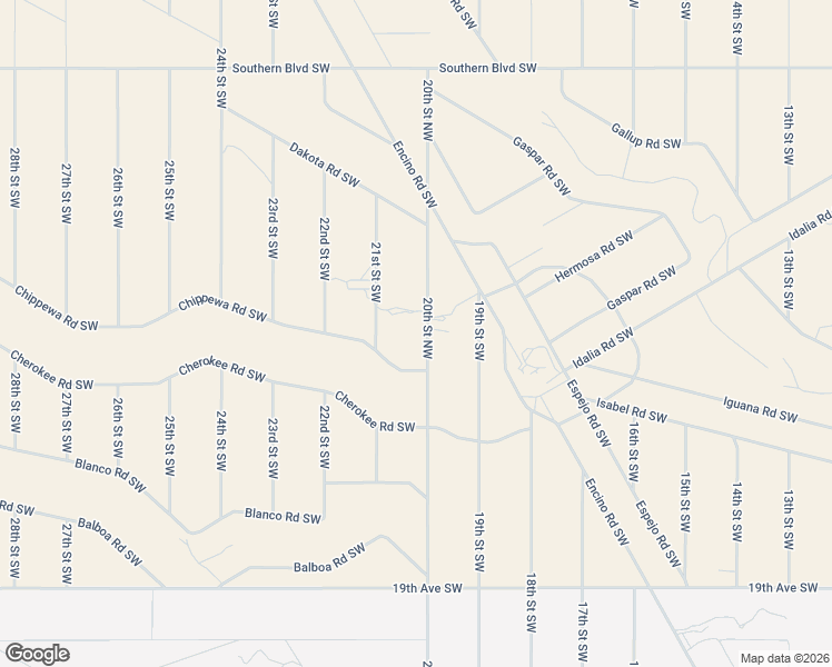 map of restaurants, bars, coffee shops, grocery stores, and more near 1505 20th Street Southwest in Rio Rancho